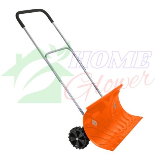 Ivation Rolling Snow Pusher/Shovel